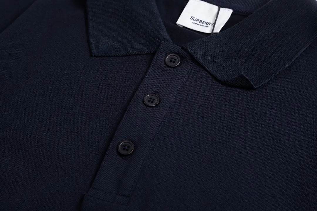 BURBERRY Classic Lo GO ， Retro Same Style Polo Versatile : Size：M-2XL